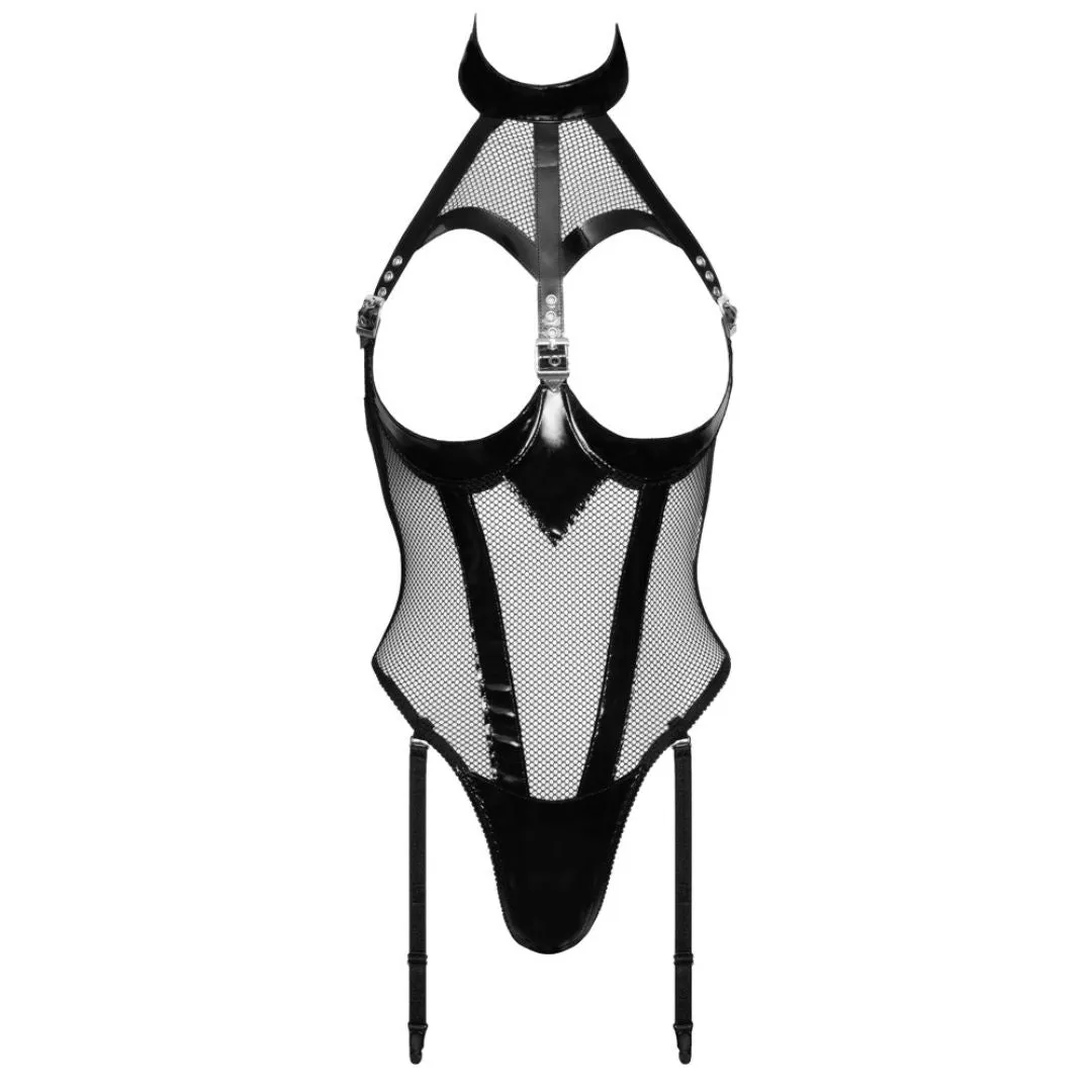 Body aus Lack mit offenen Cups und Netzeinsätzen – Bild 4