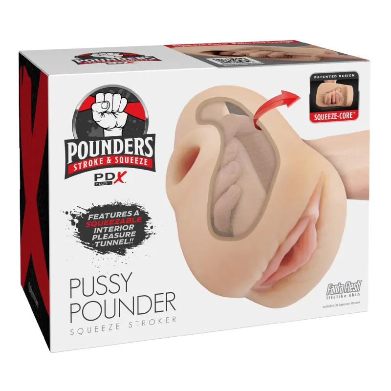Pipedream - PDX Plus Pussy Pounder Squeeze Stroker - Beige – Bild 3