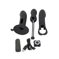 Black Velvets Vibrator Kit: Vibro-Ei-Set mit Fernbedienung, schwarz Black Velvets Vibrator Kit: Vibro-Ei-Set mit Fernbedienung, schwarz
