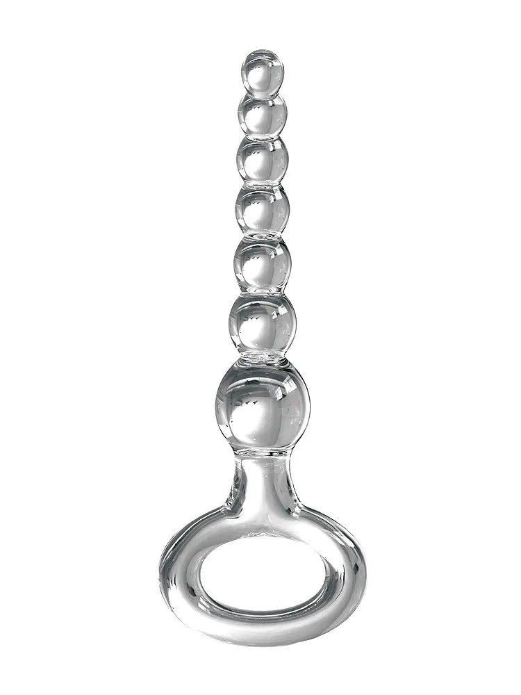 Icicles No 67: Glas-Analdildo, transparent Icicles No 67: Glas-Analdildo, transparent