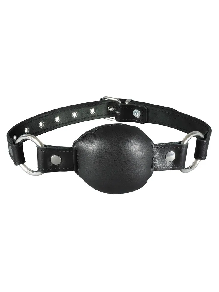 Xx-DreamsToys: Leder-Knebel, schwarz Xx-DreamsToys: Leder-Knebel, schwarz