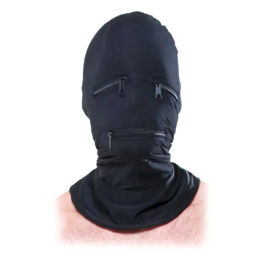 Kopfmaske „Zipper Face Hood“ aus elastischem Stoff – Bild 5