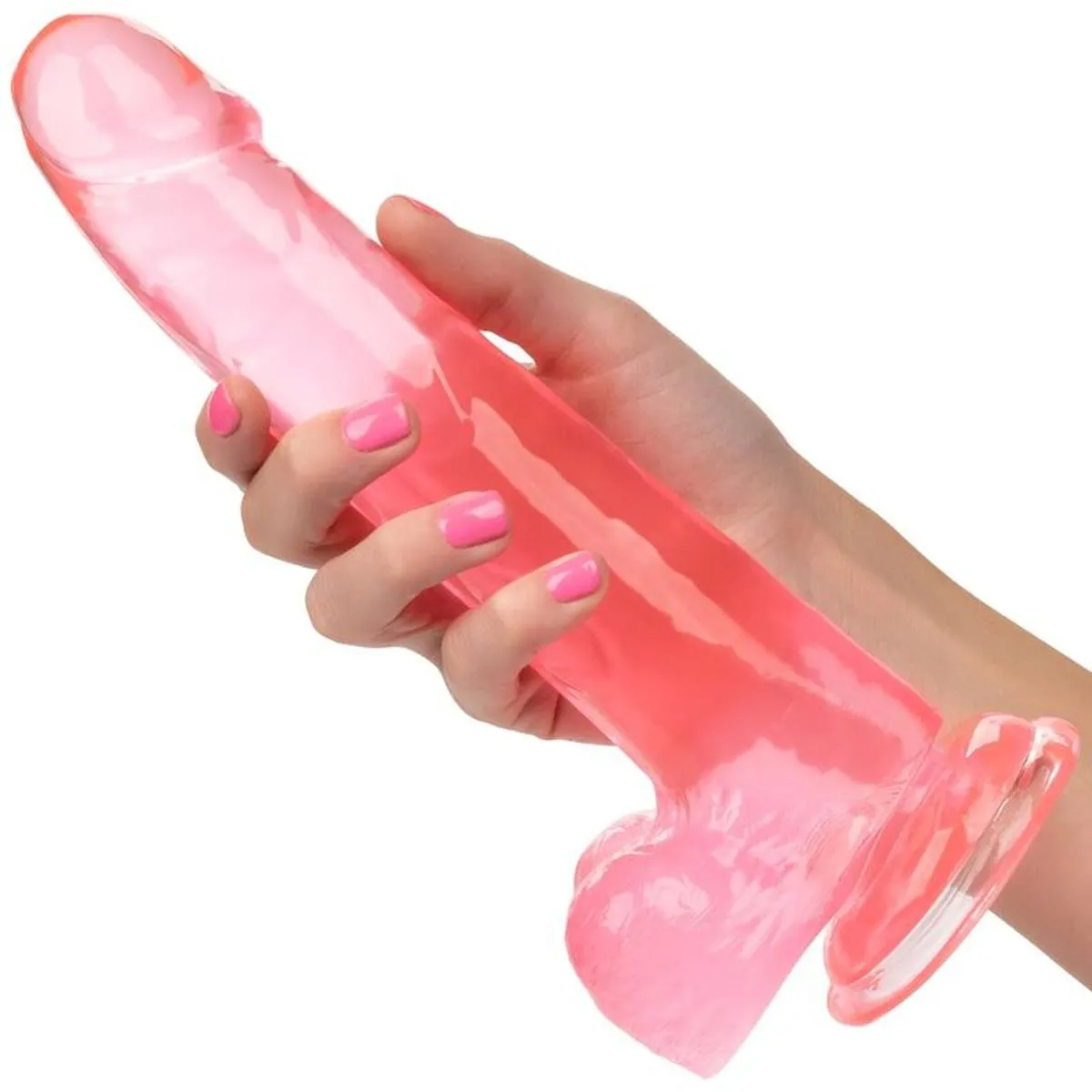 Realistischer Dildo "Queen Size" mit Hoden und Saugfuß – Bild 3