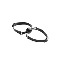 Master Series Doppelgänger: Doppel-Ballknebel, schwarz Master Series Doppelgänger: Doppel-Ballknebel, schwarz