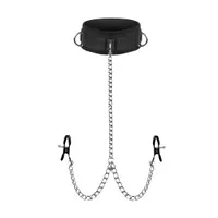 Master Series Submission Collar and Nipple Clamp Union: Halsfessel mit Nippel... Master Series Submission Collar and Nipple Clamp Union: Halsfessel mit Nippel...