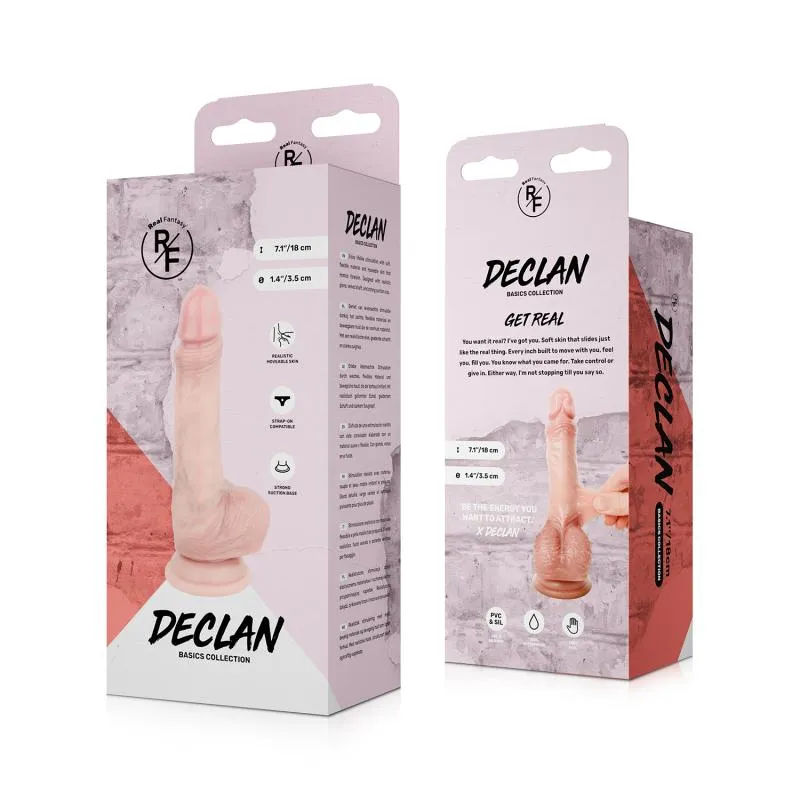 Real Fantasy - Declan Realistischer Dildo mit Beweglicher Vorhaut - 18 cm – Bild 5