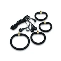 Elektro Sex: Penisringe 4er Set, unipolar Elektro Sex: Penisringe 4er Set, unipolar