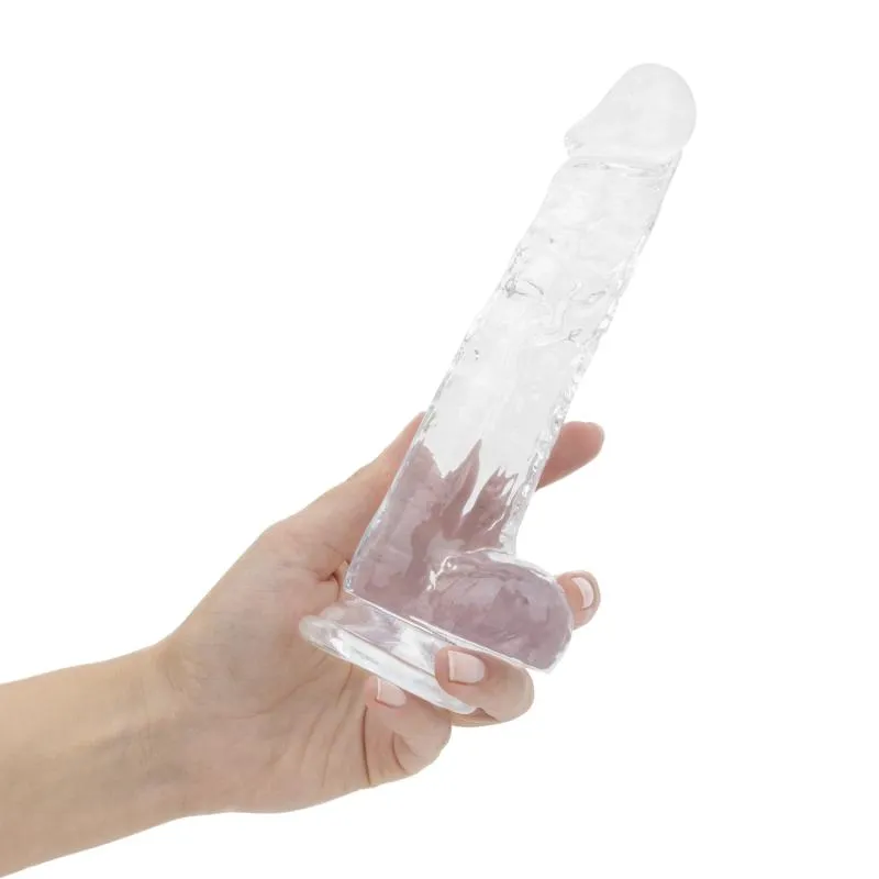 Jelly Dildo mit Hoden - 19 cm – Bild 2
