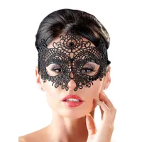 Augenmaske mit Stickerei, schwarz Augenmaske mit Stickerei, schwarz