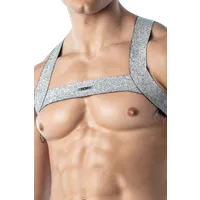 Herren Brust Harness silber Herren Brust Harness silber