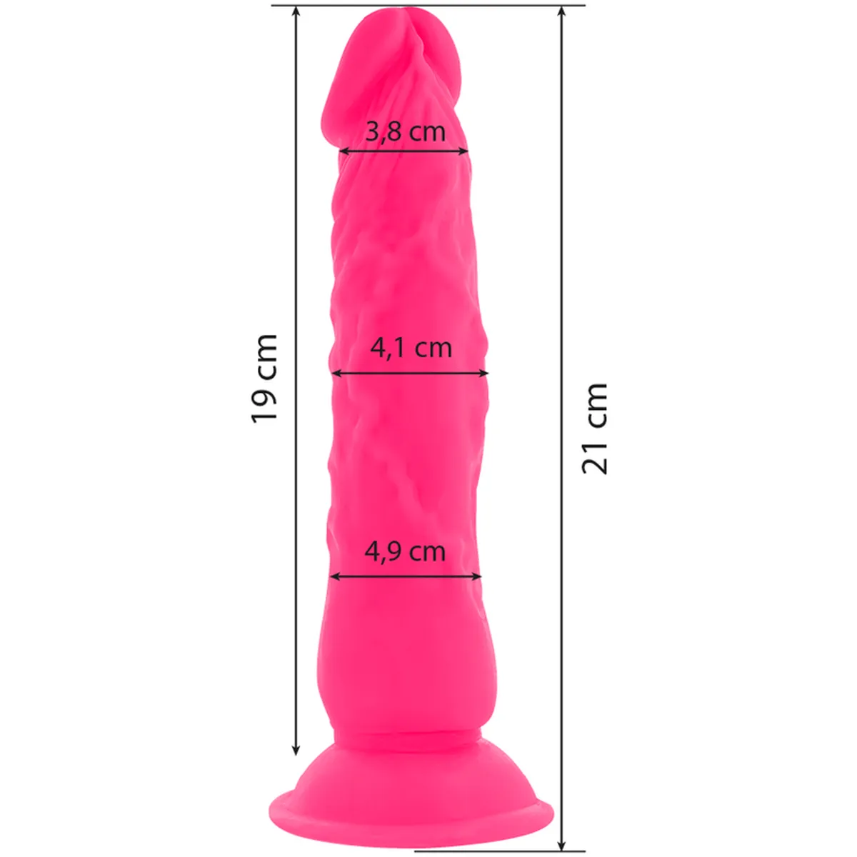 Flexibler Dildo mit Vibration und Saugfuß Flexibler Dildo mit Vibration und Saugfuß