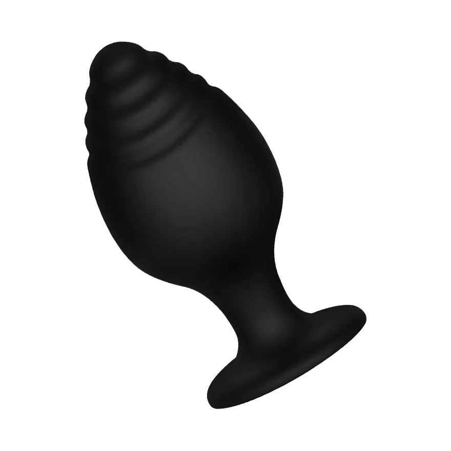 Sinnlich gerippter Analplug L, 8,9 cm Sinnlich gerippter Analplug L, 8,9 cm