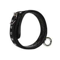Leder-Halsfessel, schwarz Leder-Halsfessel, schwarz