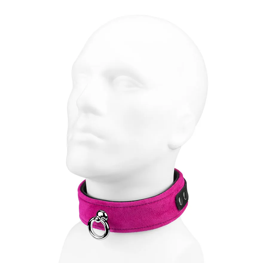 Leder-Halsband mit großem O-Ring Leder-Halsband mit großem O-Ring