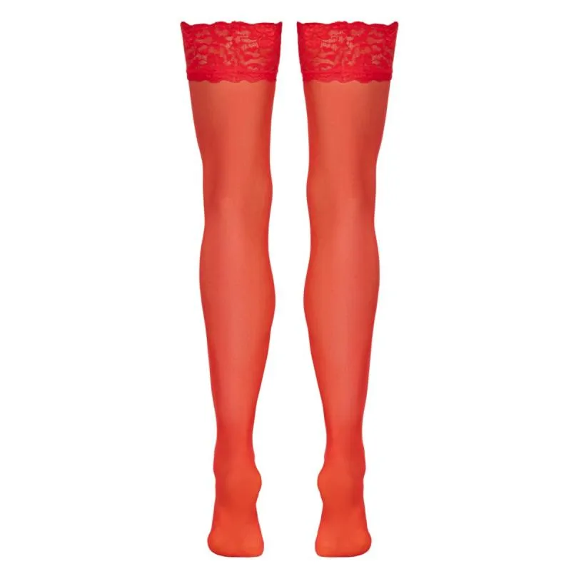 Cottelli Collection – Strümpfe – Rot – Bild 5