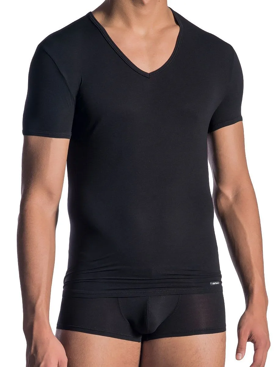 Olaf Benz RED0965: Phantom V-Neck-Shirt, schwarz (M) Olaf Benz RED0965: Phantom V-Neck-Shirt, schwarz (M)