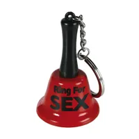 Schlüsselanhänger Tischglocke: Ring for Sex Schlüsselanhänger Tischglocke: Ring for Sex