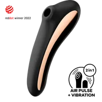 Satisfyer Dual Kiss, 2:1 Vibrator + Druckwellentoy Satisfyer Dual Kiss, 2:1 Vibrator + Druckwellentoy