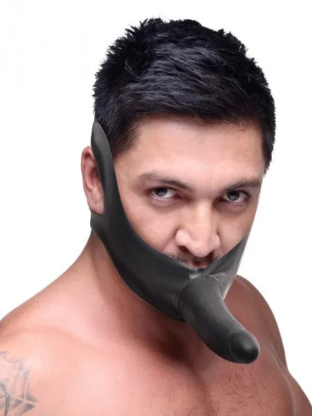 Master Series Face Fuk On Mouth Gag: Strap On, schwarz Master Series Face Fuk On Mouth Gag: Strap On, schwarz