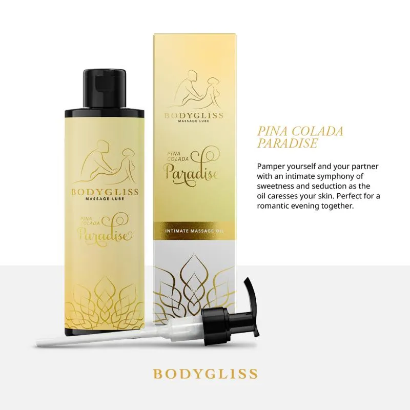 BodyGliss - Massageöl und Gleitmittel in Einem Pina Colada - 150 ml – Bild 2