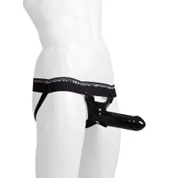 Perfect Fit Armour Knight: Strap-On S/M mit Dildo (hohl), schwarz Perfect Fit Armour Knight: Strap-On S/M mit Dildo (hohl), schwarz