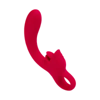 Silikon-Rabbit mit Zungen-Klitorisreizer, 21,5 cm Silikon-Rabbit mit Zungen-Klitorisreizer, 21,5 cm