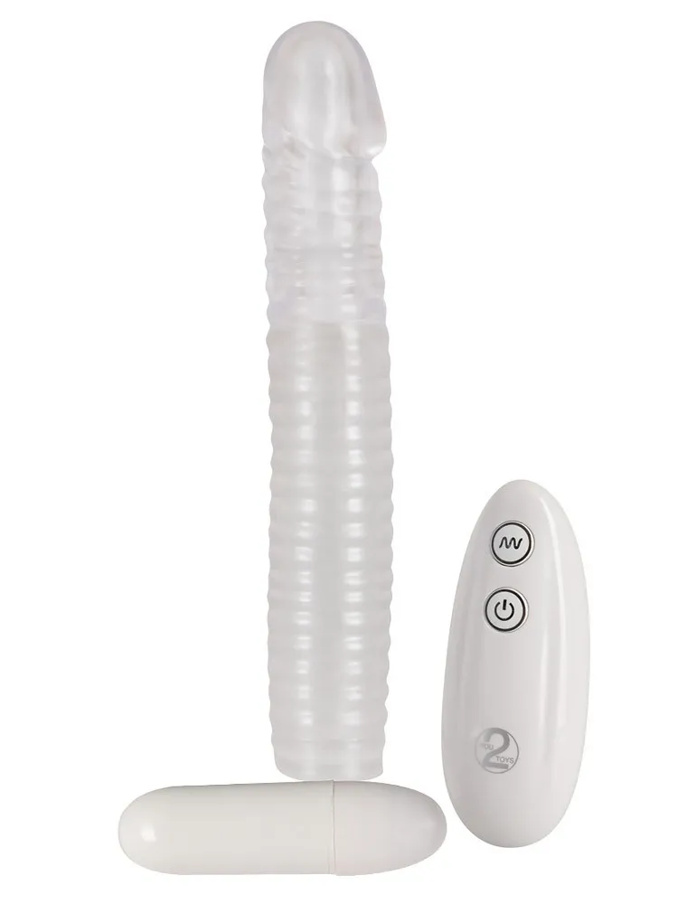 Vibrating Sleeve: Vibro-Penishülle mit Fernbedienung, transparent Vibrating Sleeve: Vibro-Penishülle mit Fernbedienung, transparent