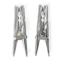 Black Label Stainless Steel Clothespins: Edelstahl-Nippelklemmen Black Label Stainless Steel Clothespins: Edelstahl-Nippelklemmen