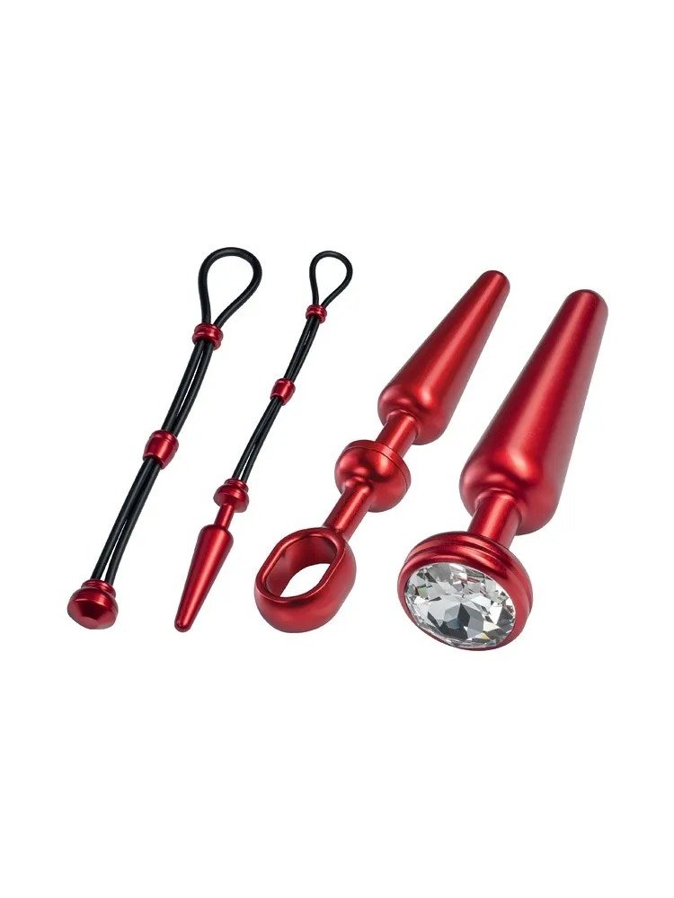 Malesation Alu Cock-Grip Set mittel, rot/weiß Malesation Alu Cock-Grip Set mittel, rot/weiß