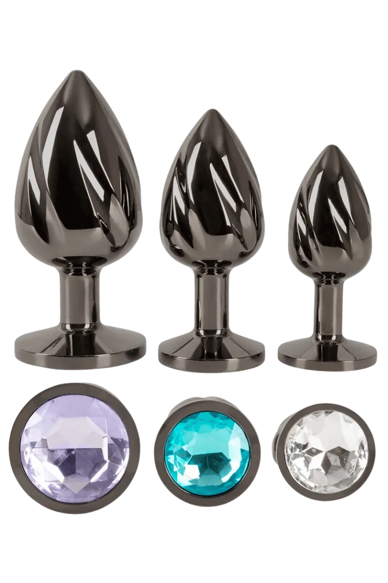 spiralförmiges Analplug Trio Metall spiralförmiges Analplug Trio Metall