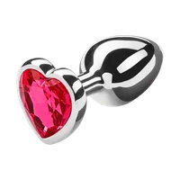 Metall-Analplug mit Kristall, 7 cm Metall-Analplug mit Kristall, 7 cm