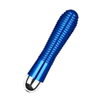 Gerippter Metall-Vibrator, 16,5 cm Gerippter Metall-Vibrator, 16,5 cm