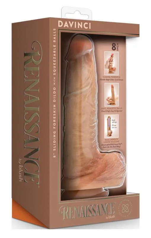 Blush - Renaissance DaVinci Dildo mit Verschiebbarem Vorhaut - 20 cm – Bild 5