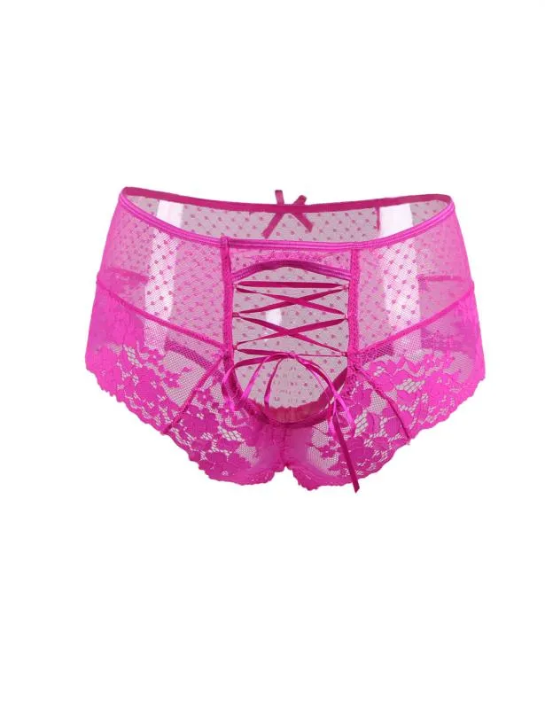 Christine - Luxus-Slip mit Spitze - Rosa – Bild 4