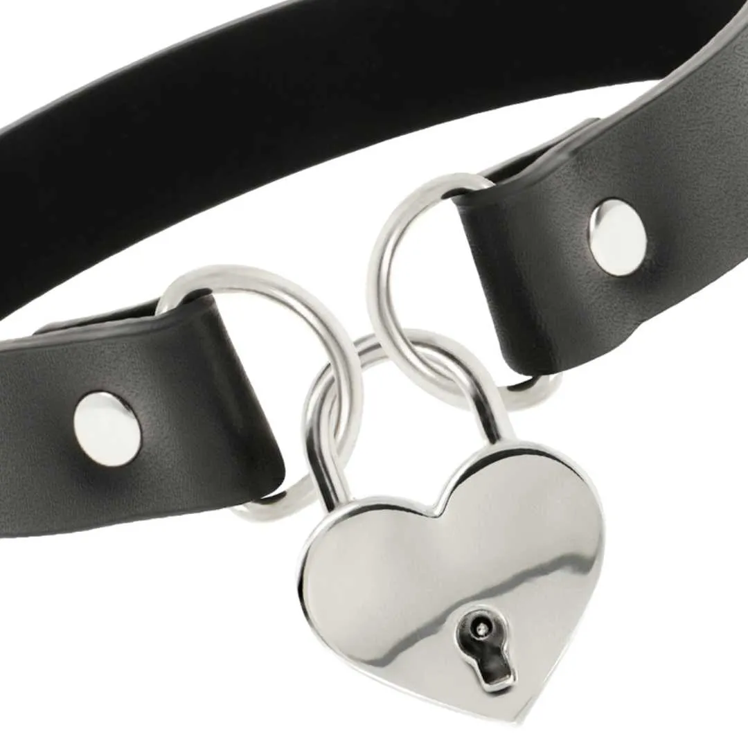 Choker mit herzförmigem Schloss – Bild 4