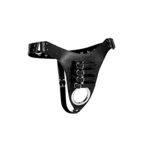 Strict Male Chastity Harness: Keuschheitsgürtel mit Peniskäfig, schwarz Strict Male Chastity Harness: Keuschheitsgürtel mit Peniskäfig, schwarz