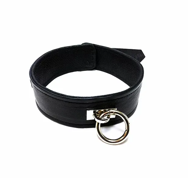 Leather Plain Collars Black Leather Plain Collars Black
