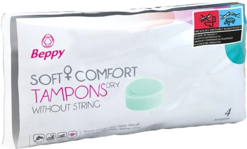 Beppy - Extra Weiche Tampons Trocken - 4 Stück Beppy - Extra Weiche Tampons Trocken - 4 Stück