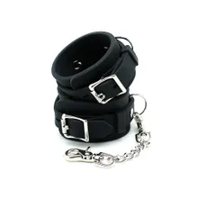 Silikon-Fesseln (verschließbar), schwarz Silikon-Fesseln (verschließbar), schwarz