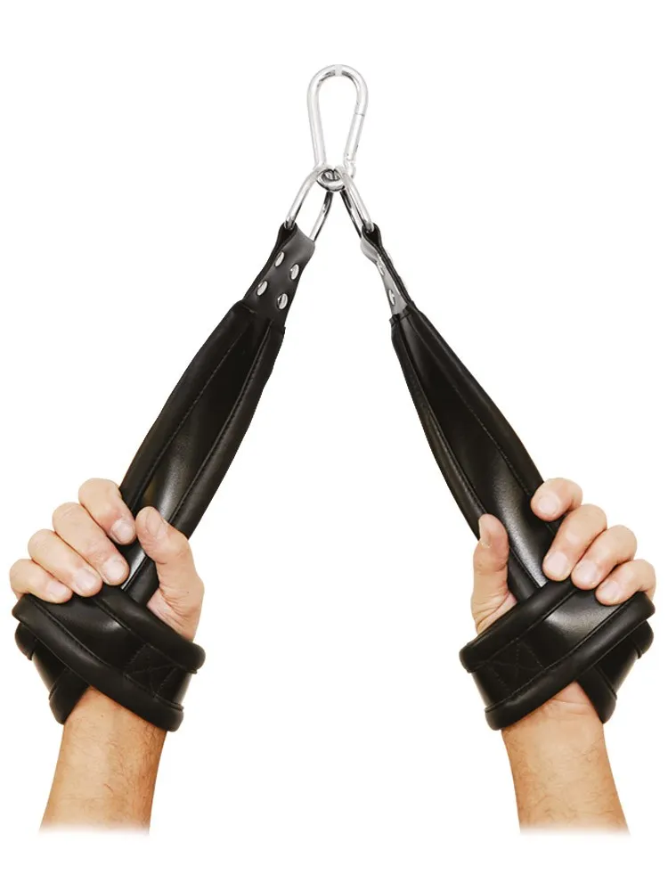 Xx-DreamsToys: Leder-Hängefesseln, schwarz Xx-DreamsToys: Leder-Hängefesseln, schwarz