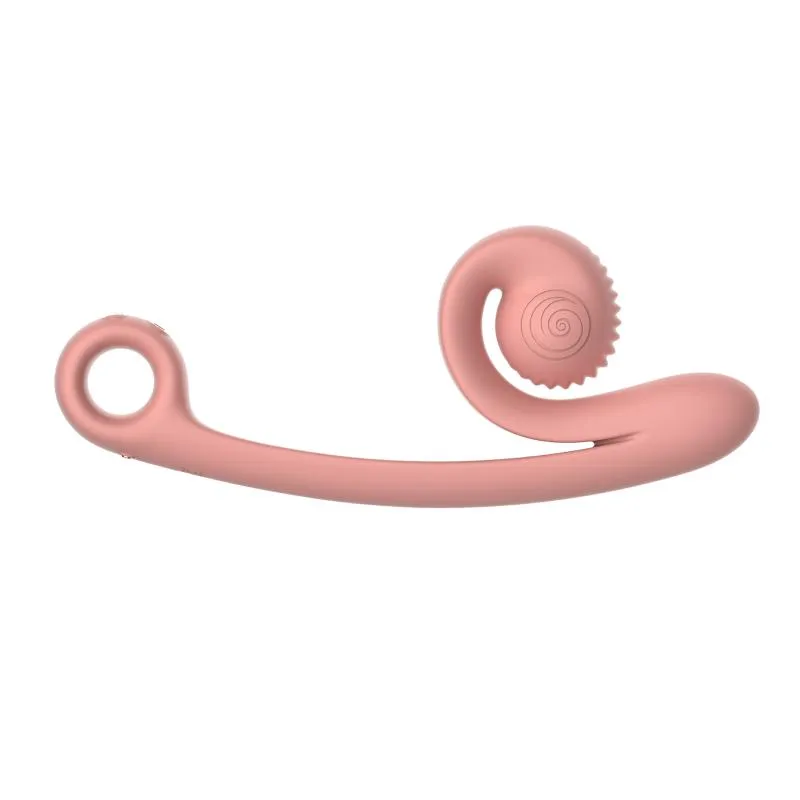 Snail Vibe Curve Duo Vibrator - Pfirsichrosa – Bild 2