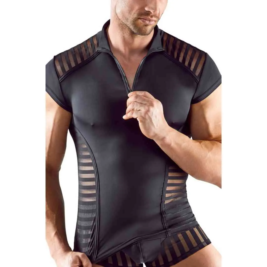 Shirt mit Streifen-Einsätzen – Bild 4