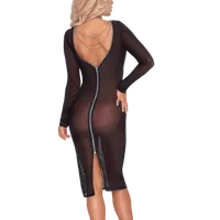 Kleid, schwarz, transparent Kleid, schwarz, transparent