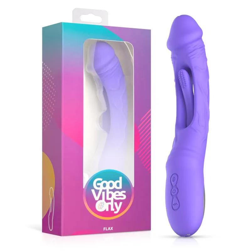 Good Vibes Only - Flax Vibrierender Dildo mit G-Punkt-Stimulator Good Vibes Only - Flax Vibrierender Dildo mit G-Punkt-Stimulator