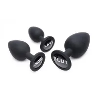 Master Series »Dirty Words« 3-teiliges Analplug-Set Master Series »Dirty Words« 3-teiliges Analplug-Set