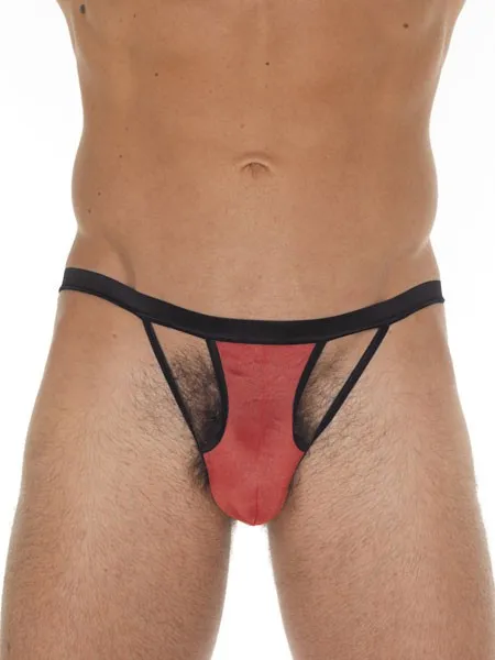 Caleb: String mit Riemchen, rot (One Size) Caleb: String mit Riemchen, rot (One Size)