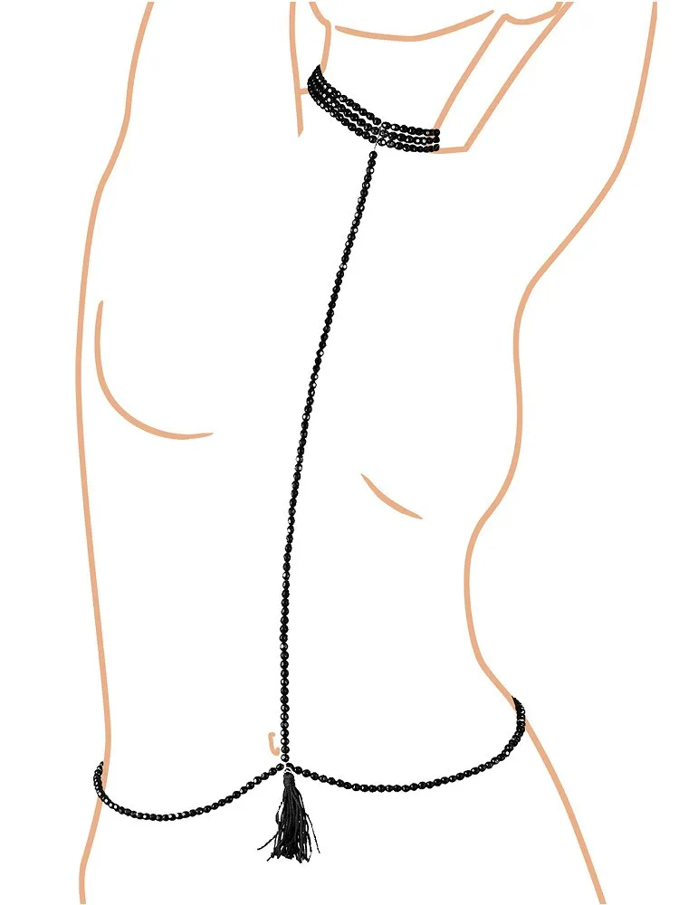 Schmuckketten-Harness, schwarz Schmuckketten-Harness, schwarz