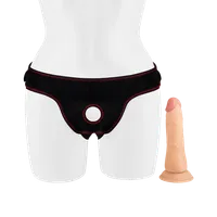 Easy Strap-On-Set with Dildo, 19 cm Easy Strap-On-Set with Dildo, 19 cm