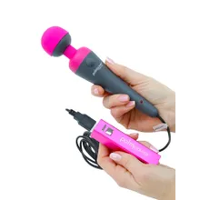 Palm Power Plug & Play: Wandvibrator, schwarz/pink Palm Power Plug & Play: Wandvibrator, schwarz/pink