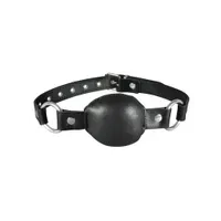 Xx-DreamsToys: Leder-Knebel, schwarz Xx-DreamsToys: Leder-Knebel, schwarz